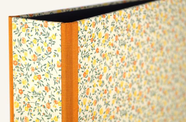 colorful file folder, orange, yellow, handmade in Germany